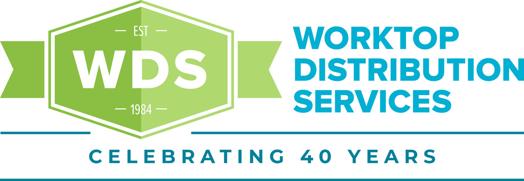 Worktop Distribution Services Logo (40 years)